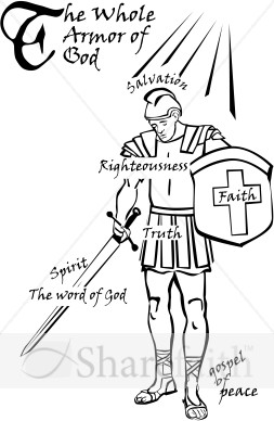 Armor Of God Word Art   Spiritual Battle Word Art