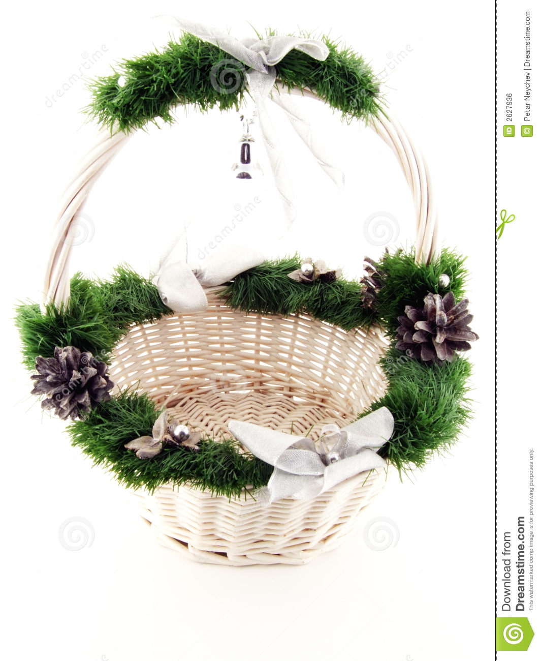 Christmas Basket Royalty Free Stock Image   Image  2627936