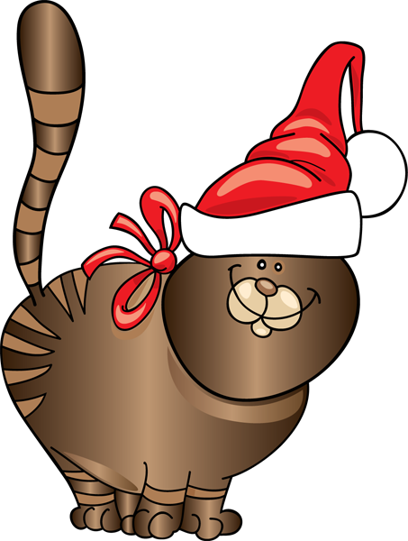 Christmas Cat Clip Art   Clipart Best