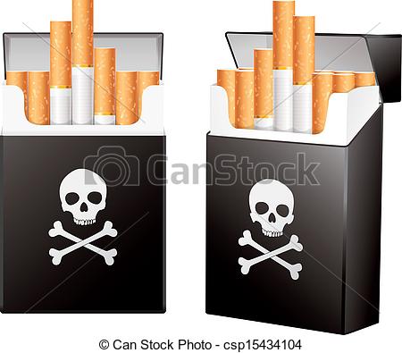 Cigarette Pack Clip Art Black Pack Of Cigarettes
