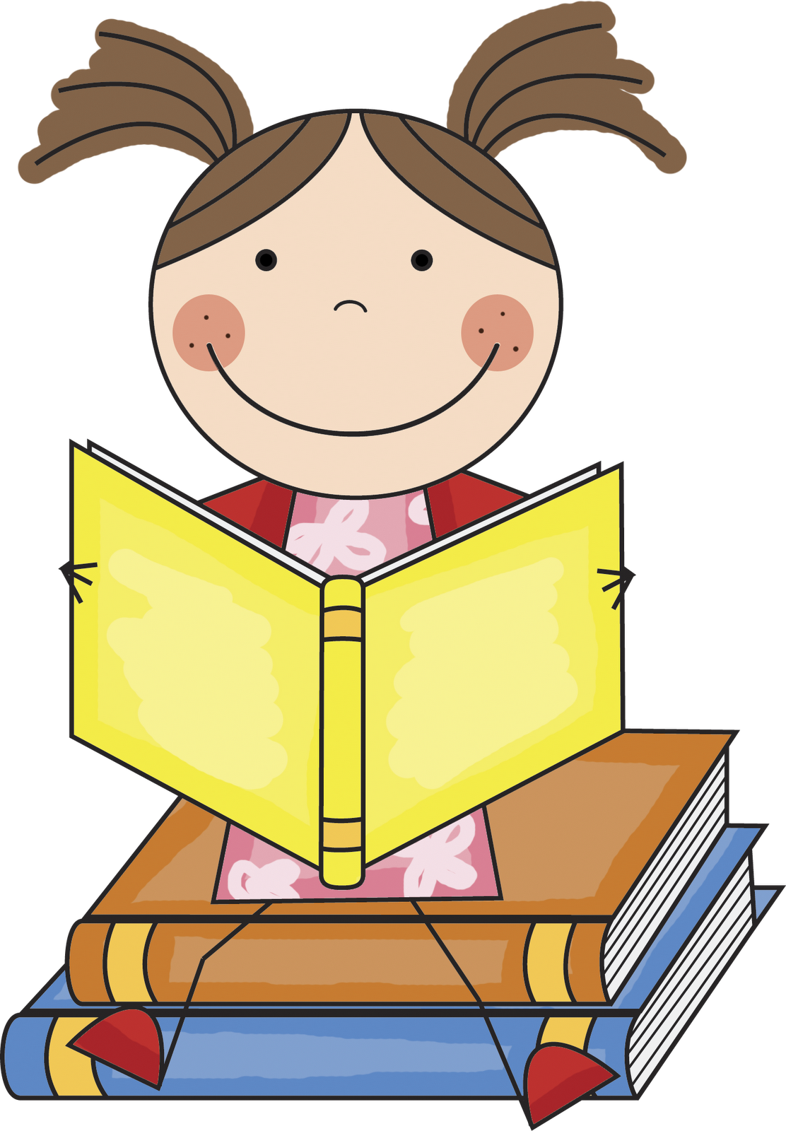 Clip Art Girl Reading Book   Free Cliparts That You Can Download To