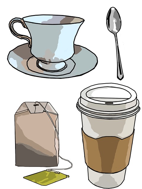 Coffee Cup Tea Tea Bag Spoon Clip Art