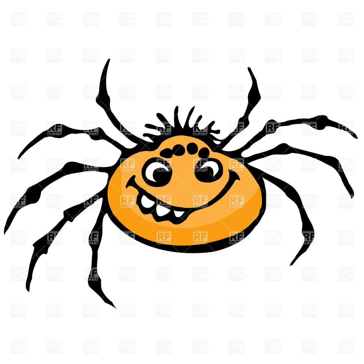Cute Cartoon Spider Download Royalty Free Vector Clipart  Eps