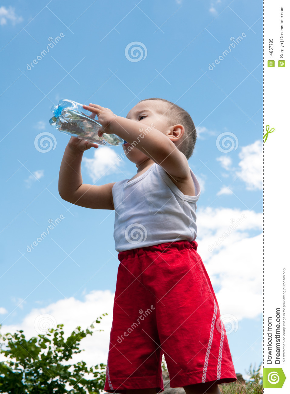 Drinking Water Little Boy Royalty Free Stock Photo   Image  14857785