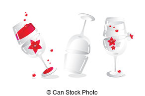 Footed Tumbler Vector Clipart And Illustrations