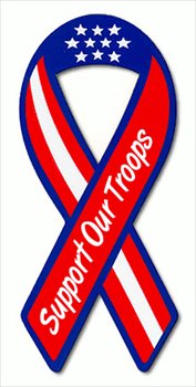 Free Support Our Troops Flag Ribbon Clipart   Free Clipart Graphics