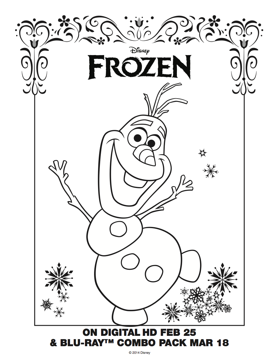 Frozen Olaf Coloring Sheet   Frozen Photo  36756171    Fanpop