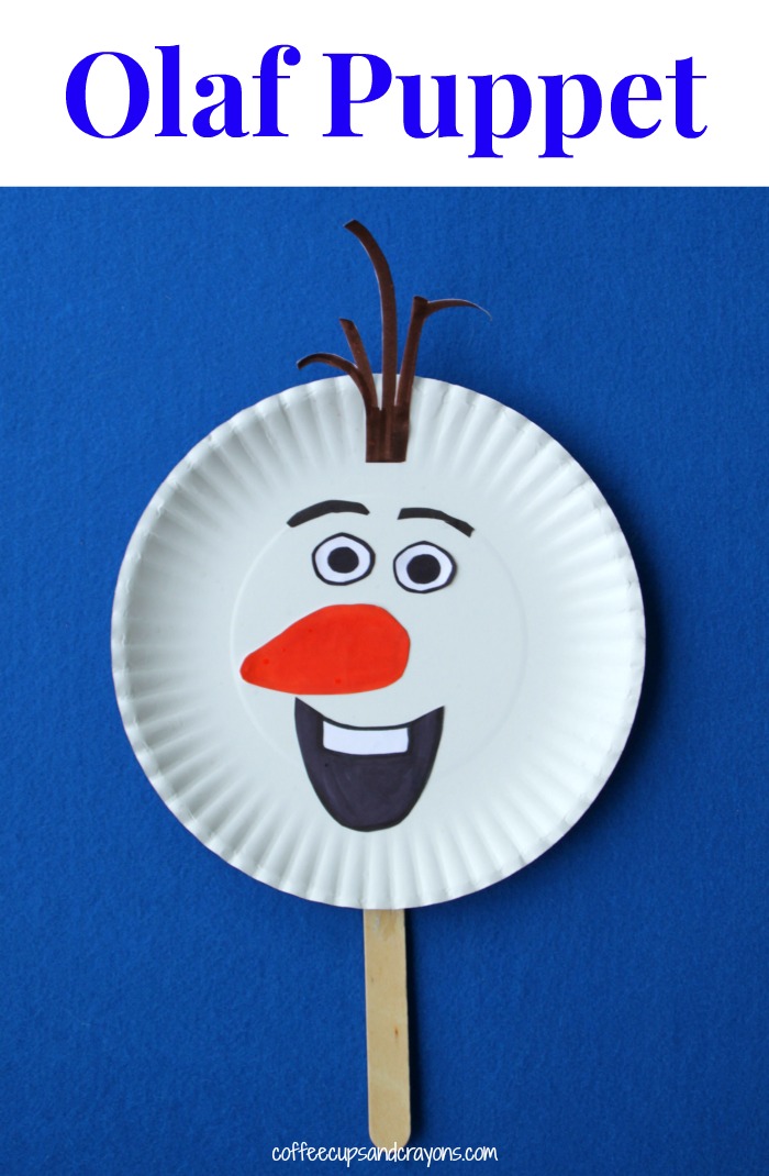 Frozen Olaf Puppet Craft