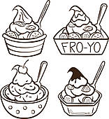 Frozen Yogurt Clipart Royalty Free  187 Frozen Yogurt Clip Art Vector    
