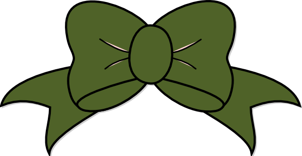 Green Bow Clip Art At Clker Com   Vector Clip Art Online Royalty Free