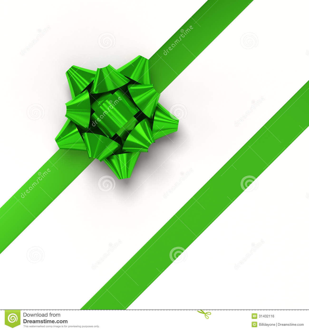 Green Bow Clipart Green Ribbons With Bow For