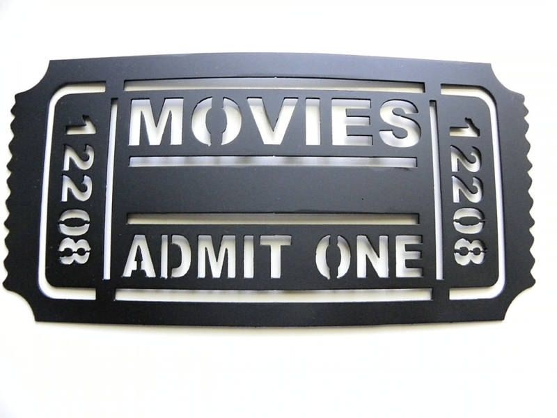 Movie Ticket Home Theater Decor Movies Admit One Home Movie Theater