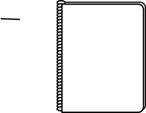 Notebook White Clip Art At Clker Com   Vector Clip Art Online Royalty    