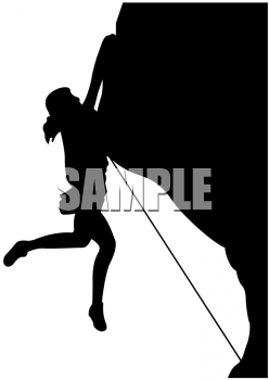     Of A Climber Falling Off A Cliff Edge   Royalty Free Clip Art Image