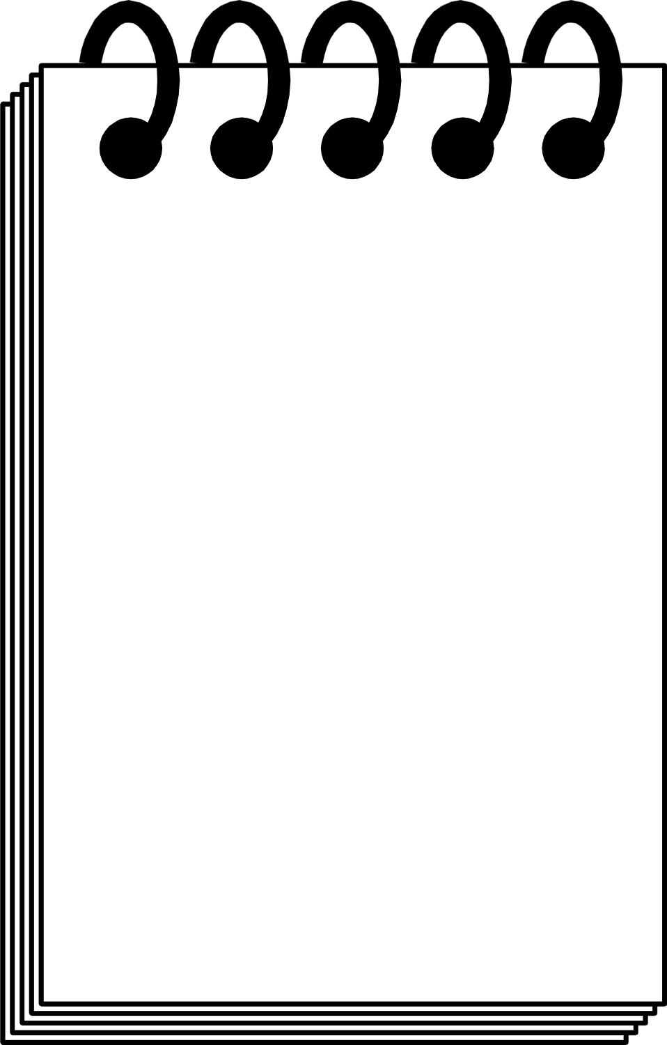 Pad   Free Stock Photo   Illustration Of A Blank Note Pad     7377