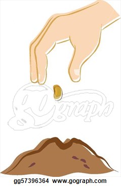 Planting Seeds Clipart Hand Planting A Seed