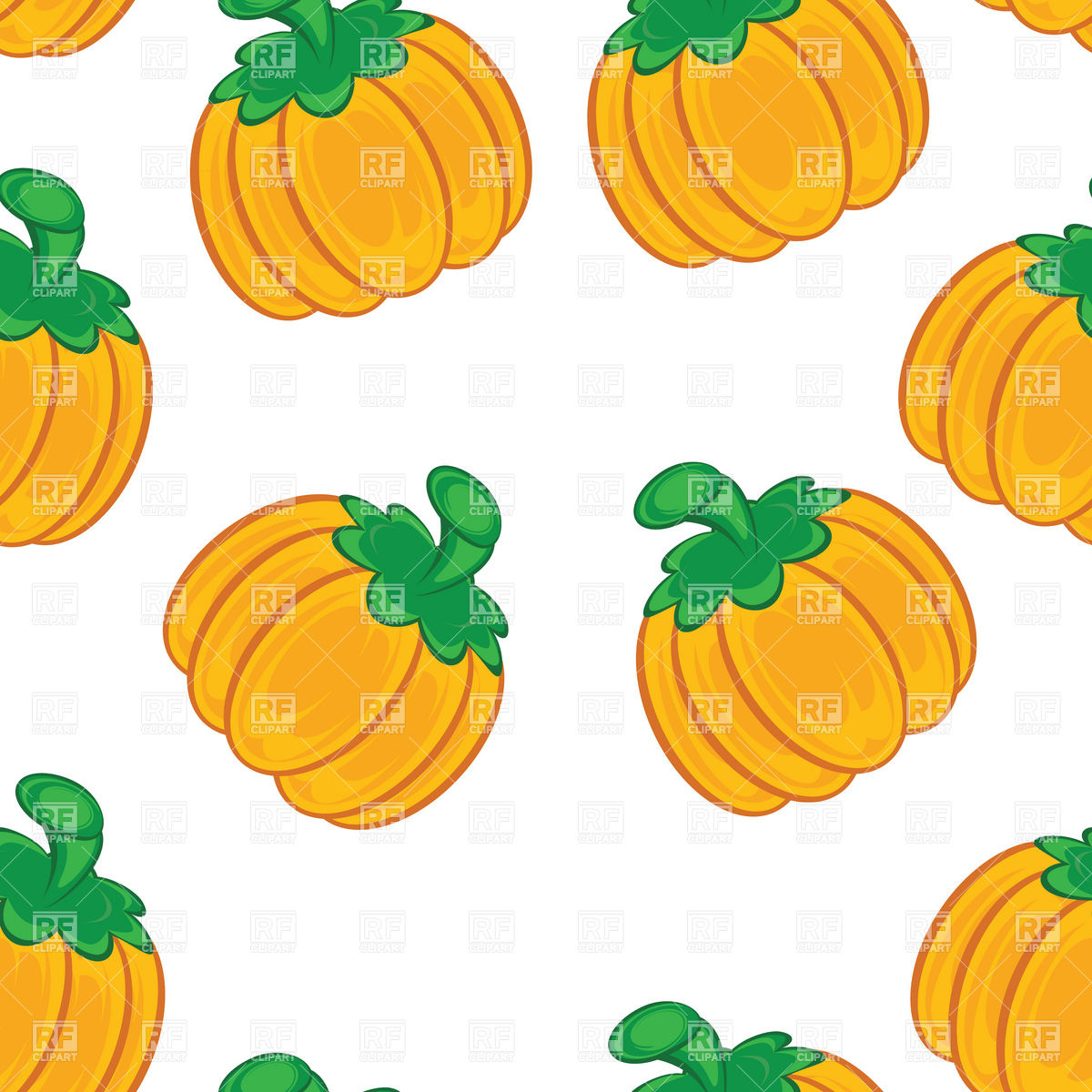 Pumpkin   Seamless Background Download Royalty Free Vector Clipart