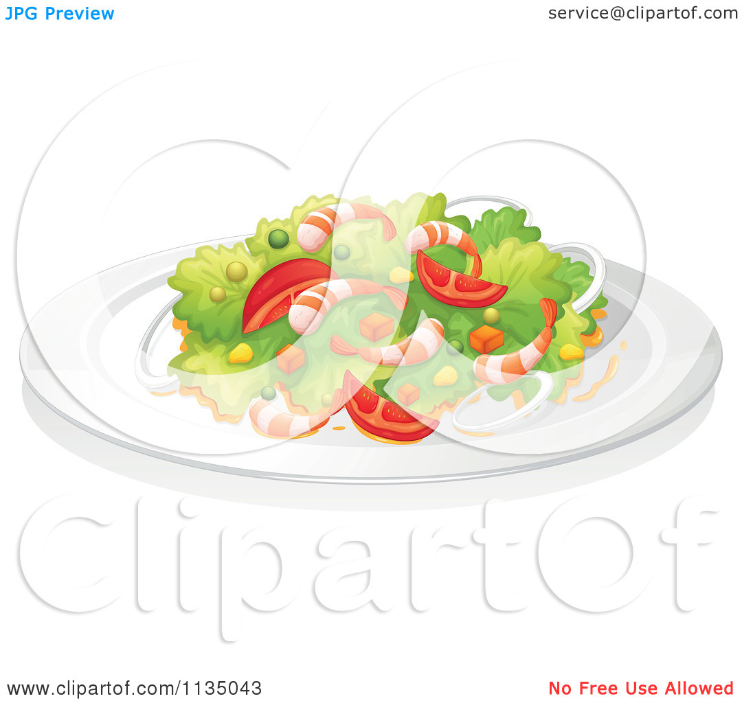 Salad Dressing Clip Art Black And White Cartoon Of A Shrimp Salad 1
