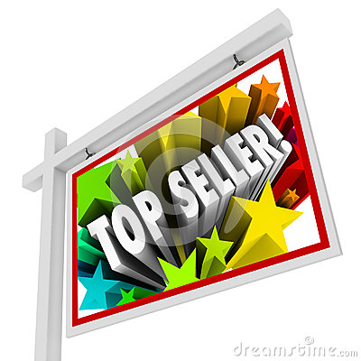 Stock Illustration  Top Seller Real Estate Sign Best Selling Agency