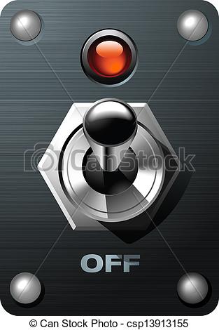 Vector   Realistic Toggle Switch Tumbler   Stock Illustration Royalty