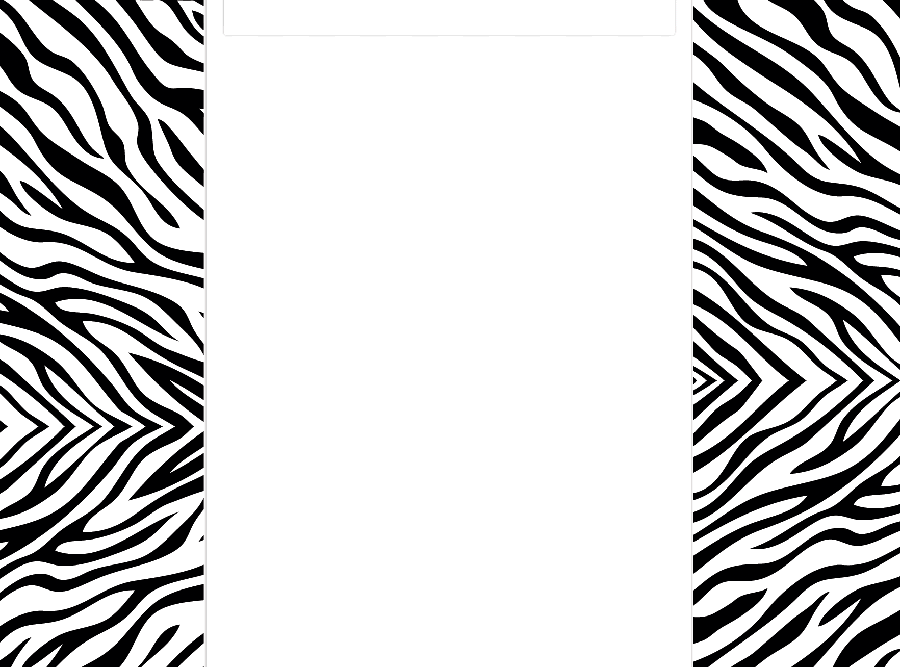 Zebra Print Border Template   Cliparts Co