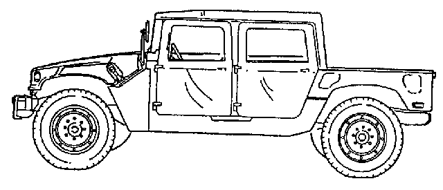 Army Hummers Colouring Pages  Page 3