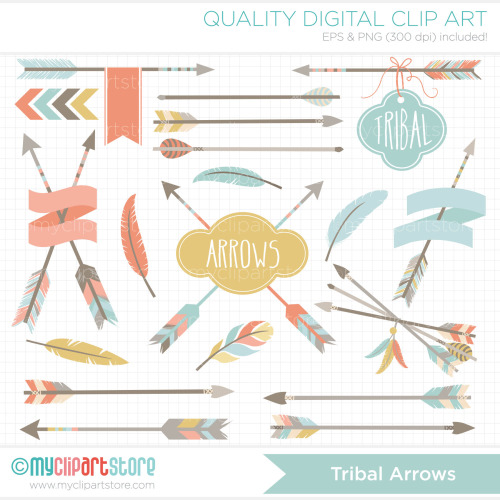 Arrows   American Indian Clip Art   Digital Clipart   Instant Download