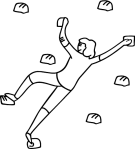 Art Clip Art Action Cartoon Climb Climber Rock Climbing Sports