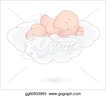 Baby Sleeping On Cloud