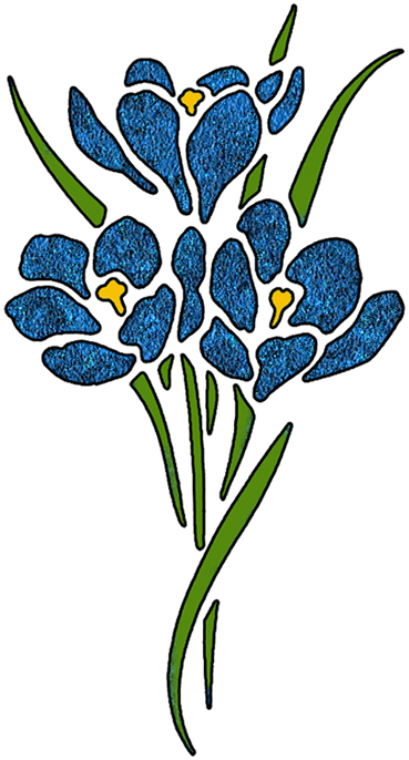 Blue Flower Clipart   Cool Eyecatching Tatoos