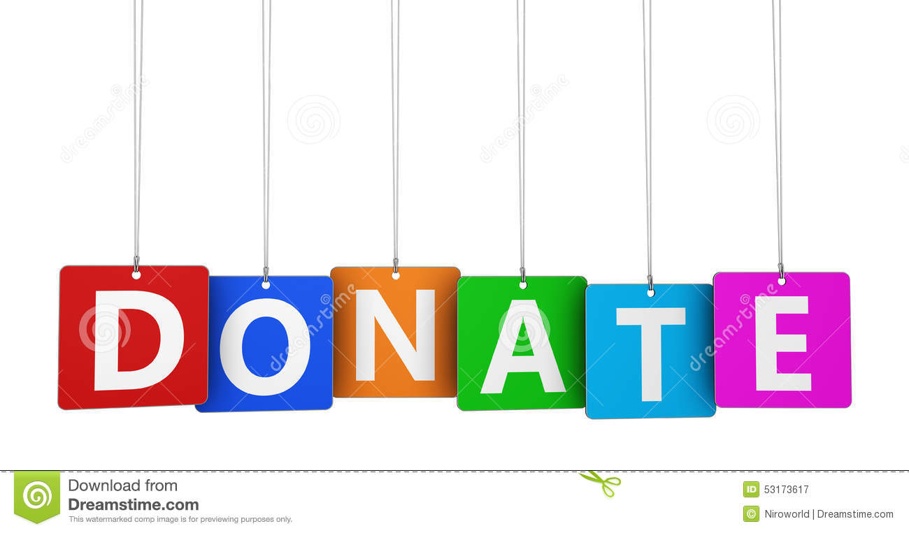 Donation And Financial Help Concept With Donate Word And Sign On