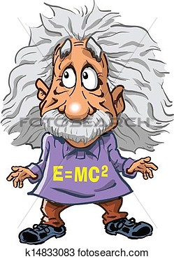 Drawing   Famous Scientist With Wild Hair  Fotosearch   Search Clipart