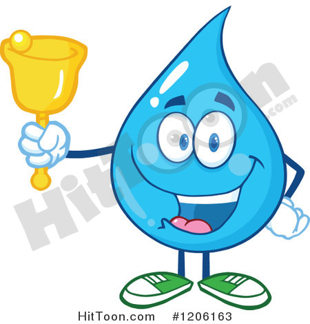 Drop Ringing A Donation Bell   Royalty Free Vector Clipart  1206163