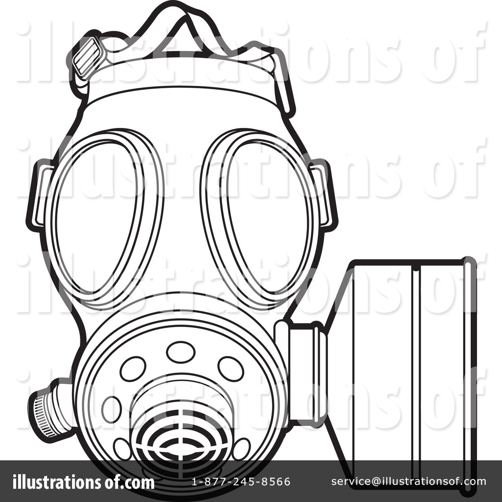 Gas Mask Clipart  1192466 By Lal Perera   Royalty Free  Rf  Stock