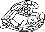Image Sleeping Baby In Angel Wings   35 00 Sleeping Baby In Angel
