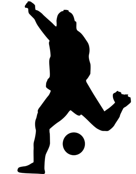Kicking Soccer Ball Silhouette   Clipart Panda   Free Clipart Images