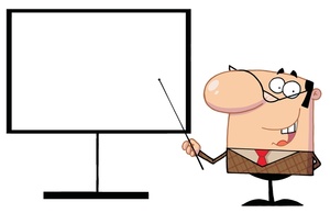 Presentation Clipart Image   Boss Giving A Presentation At An Office