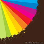 Rainbow Background Vector Rainbow Background Dots Vector Colors