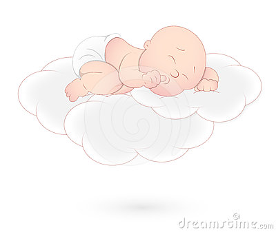 Sleeping Angel Baby Clipart Baby Sleeping Cloud 24338767 Jpg