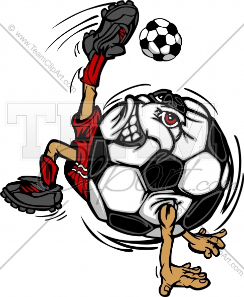 Soccer Player Kicking Soccer Ball Cartoon Clipart Image   Team Clipart    