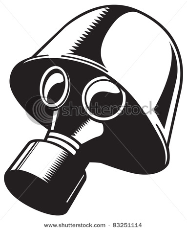 Vector Gas Mask    Vector Clip Art Illustration Picture