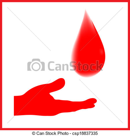 Vectors Of Blood Donation Sign Vector With Gradient Mash Csp18837335