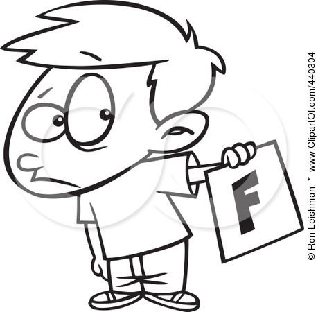 Bad Report Card Clipart