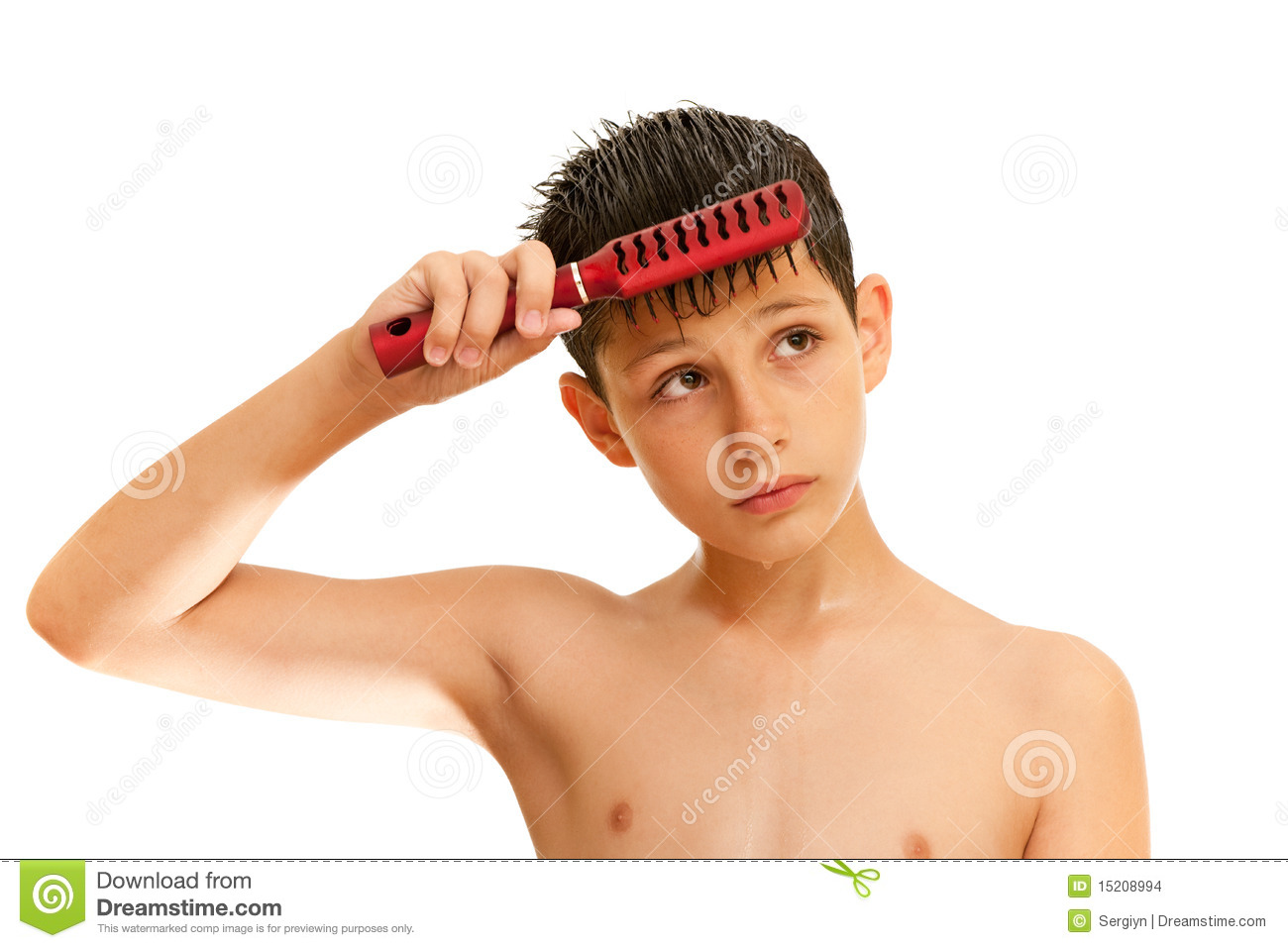 Boy Brush Hair Clip Art