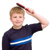 Boy Combing Hair Clipart Boy Combs The Hair