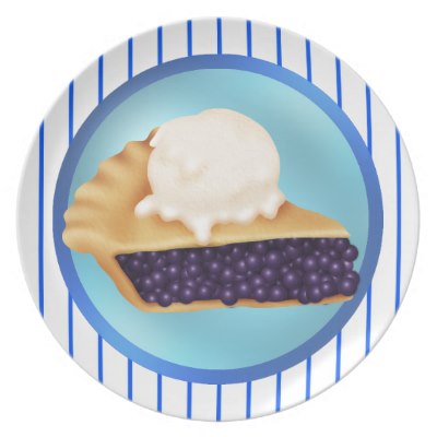 Cartoon Blueberry Pie