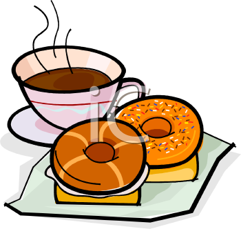 Clipart Picture Of Doughnuts With A Cup Of Coffee   Foodclipart Com