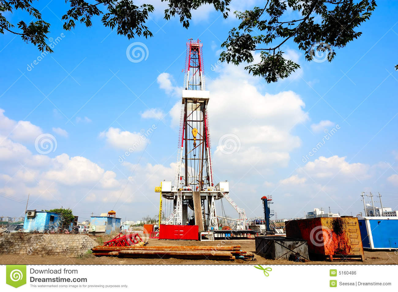 Drilling Rig Royalty Free Stock Image   Image  5160486