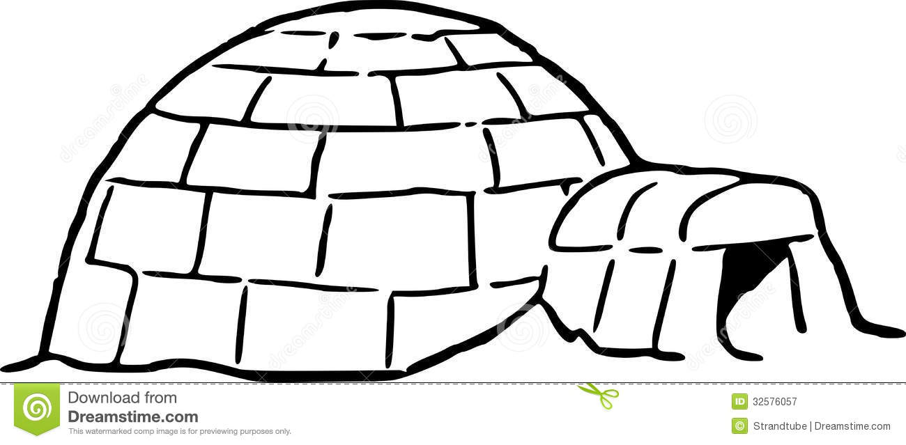 Free Stock Photography  Hand Drawing Of An Igloo  Image  32576057
