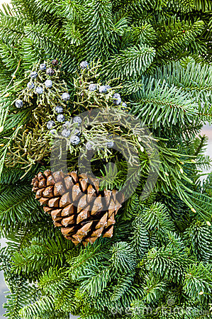 Fresh Christmas Decorations With Greens Stock Photography   Image    